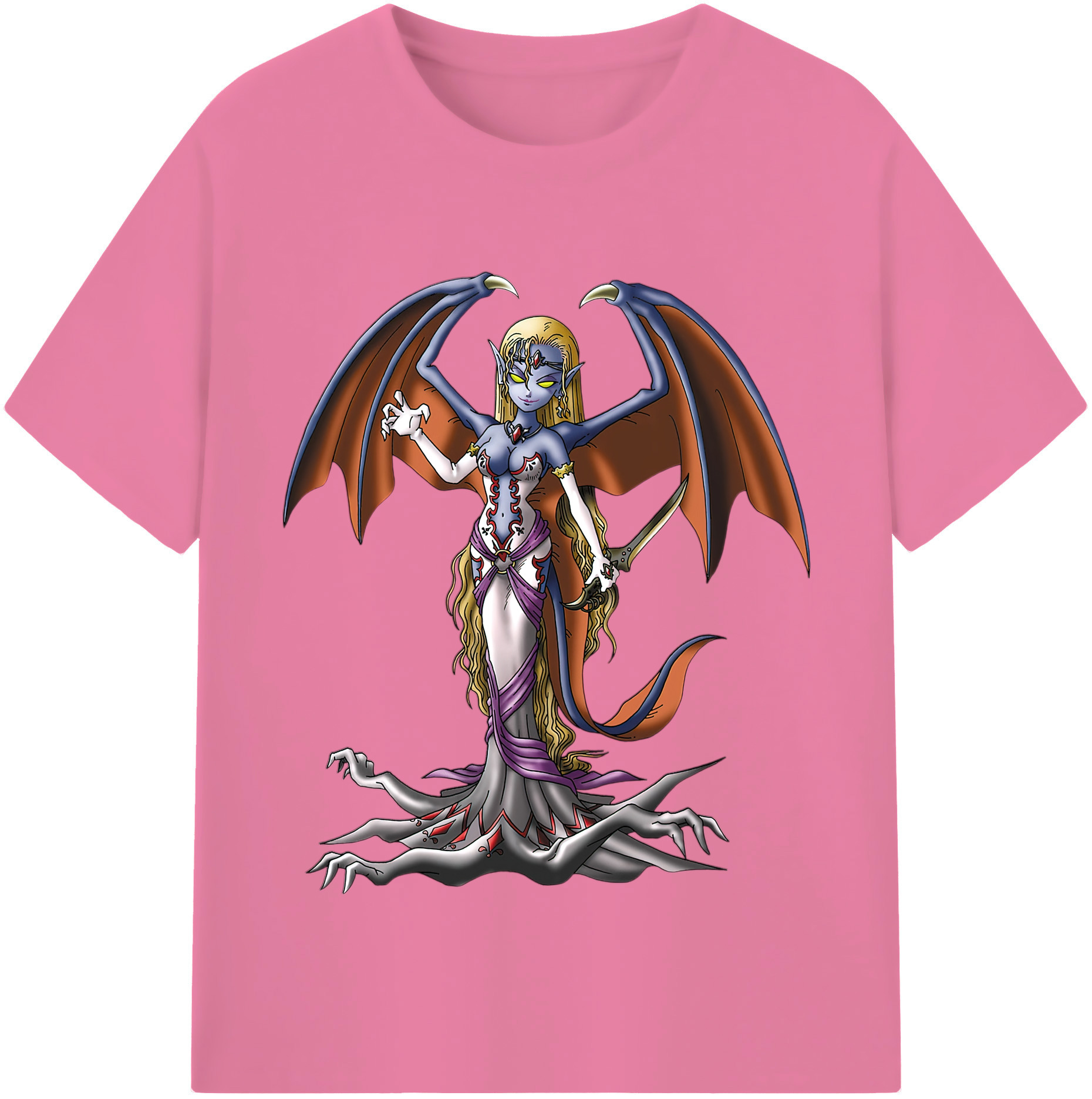 （画像用） ドラゴンクエスト Doragon Kuesuto Dragon Quest 綿100％半袖Tシャツ（フロントプリント）